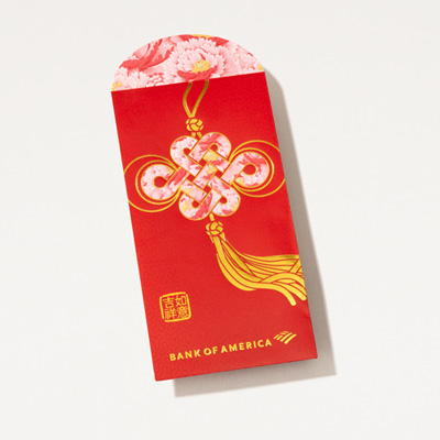 Bank of America Lucky Red Envelope - 10 Pack