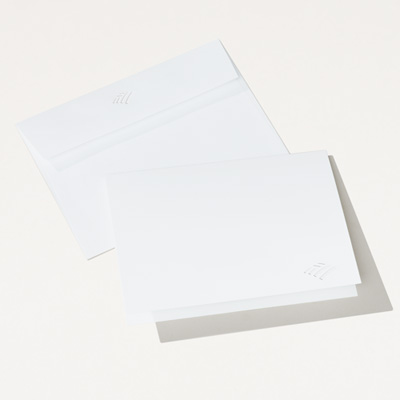 Flagscape Embossed Folded Note Card - 25 Pack