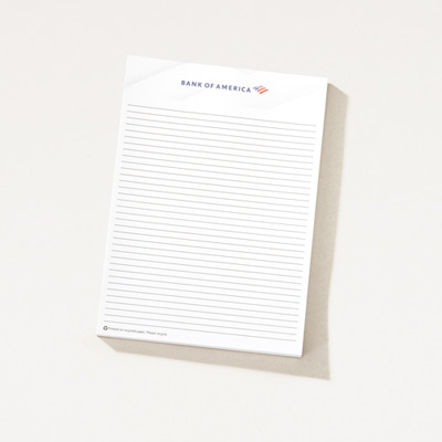 Bank of America 5x7 Notepad - 5 Pack