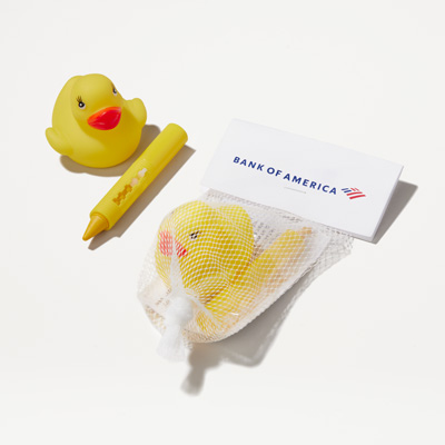 Bank of America Bathtub Crayon and Rubber Duck