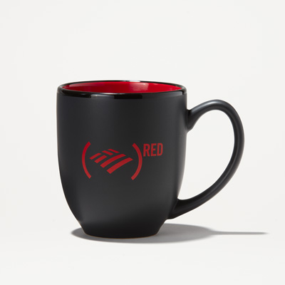 (RED) 14-Ounce Ceramic Mug