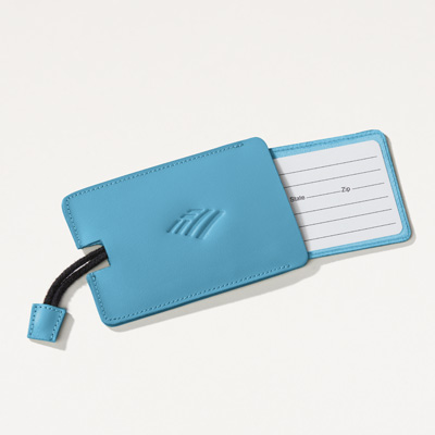 Flagscape Retractable Leather Luggage Tag