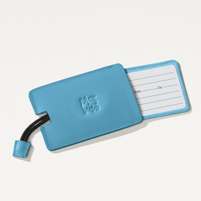 Bull Retractable Leather Luggage Tag