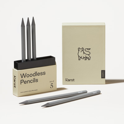 Bull Karst® Woodless Graphite Pencils - 5 Pack
