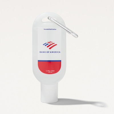 Bank of America Hand Sanitizer with Carabiner