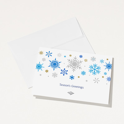 Flagscape Holiday Snowflakes Card - 25 Pack