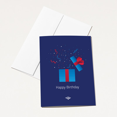 Flagscape Birthday Package Card - 24 Pack