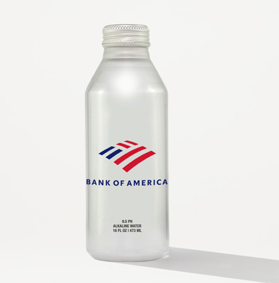 Bank of America 16-Ounce Aluminum Can  Water - 24 Pack