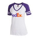 FedEx Ladies’ Raglan V-Neck Tee