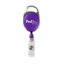 FedEx Ground Retractable Badge Reel with Carabiner Clip