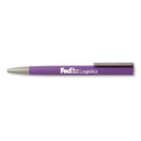 FedEx Logistics Rubberized Metal Pen – Purple (10 Pack)