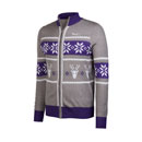 FedEx Unisex Holiday Zippered Sweater