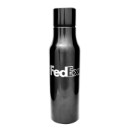 FedEx 24 oz Metallic Black Stainless Steel Bottle