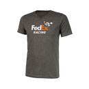 FedEx Racing Gray Jersey V-Neck Tee