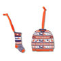 FedEx Sweater and Stocking Holiday Ornaments (2 Pack)