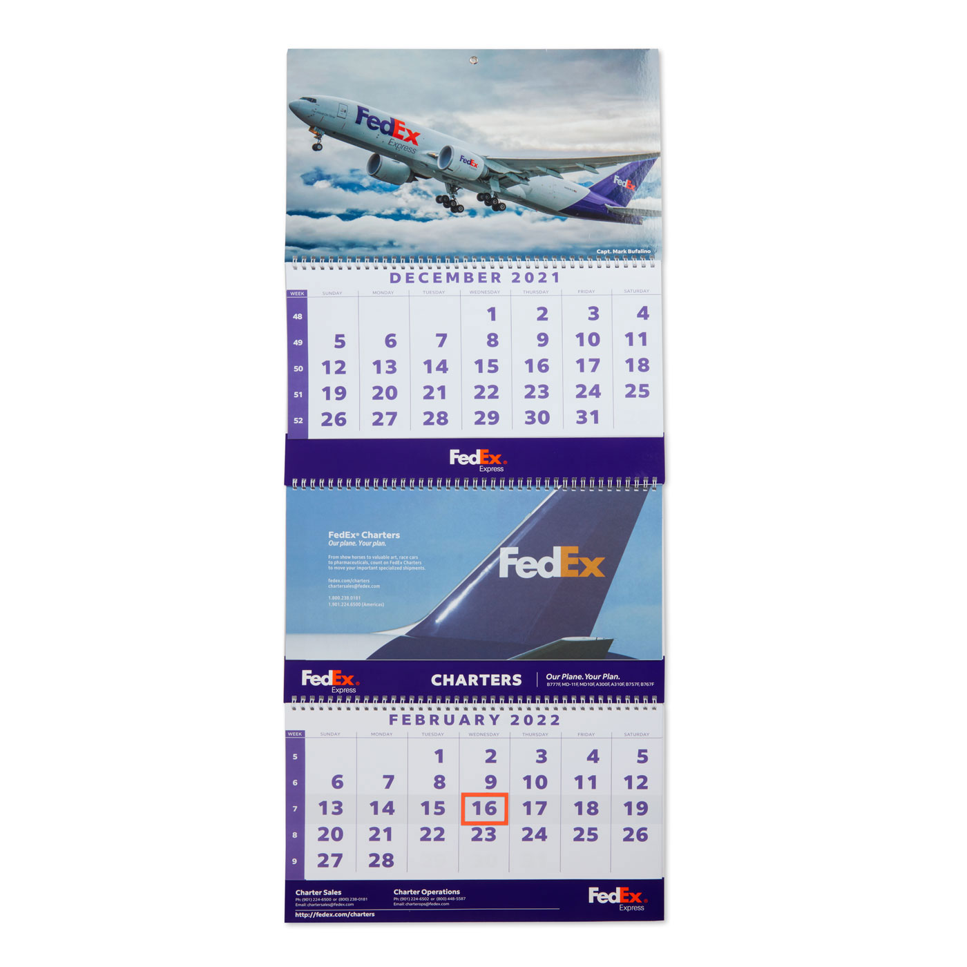 Fedex 2022 Charters Calendar | The Fedex Company Store