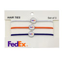 FedEx Hair Ties with Charms (3 Pack)