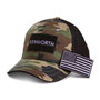Ladies’ Camo Mesh Cap with Removable Flag Patch