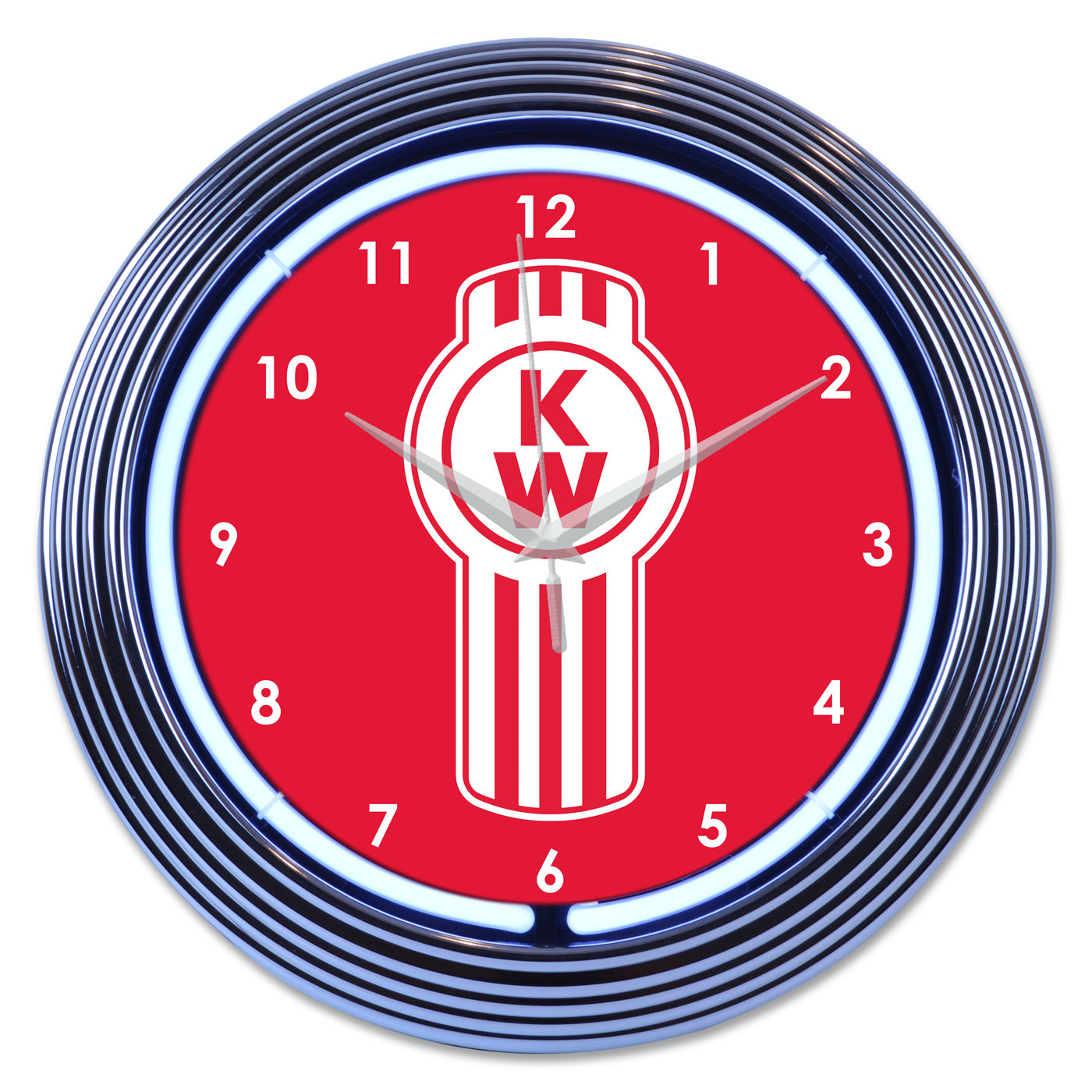 16" KENWORTH KW Logo Sign Single Neon Clock 