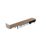 1:50 Scale 53 Ft Flat Bed Trailer - Silver