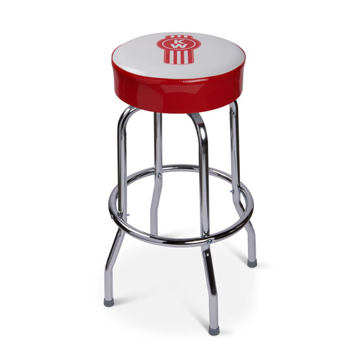 Red and White Bar Stool
