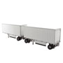 1:50 Scale Wabash National 28' Pup Trailers 