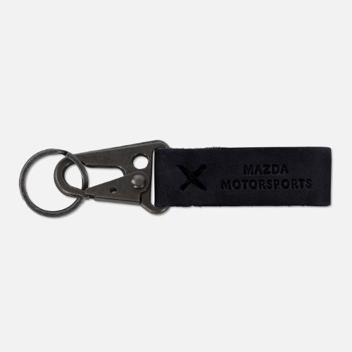 Mazda Motorsports Debossed Logo Leather Key Ring