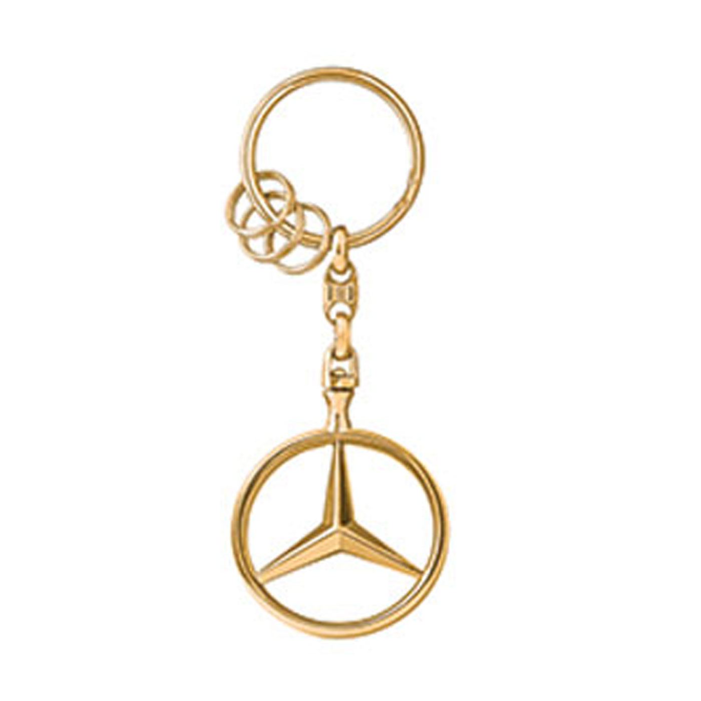 Mercedes 18 Karat Yellow and White Gold Key Ring – The Estate