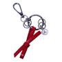 Leather Bow Key Ring
