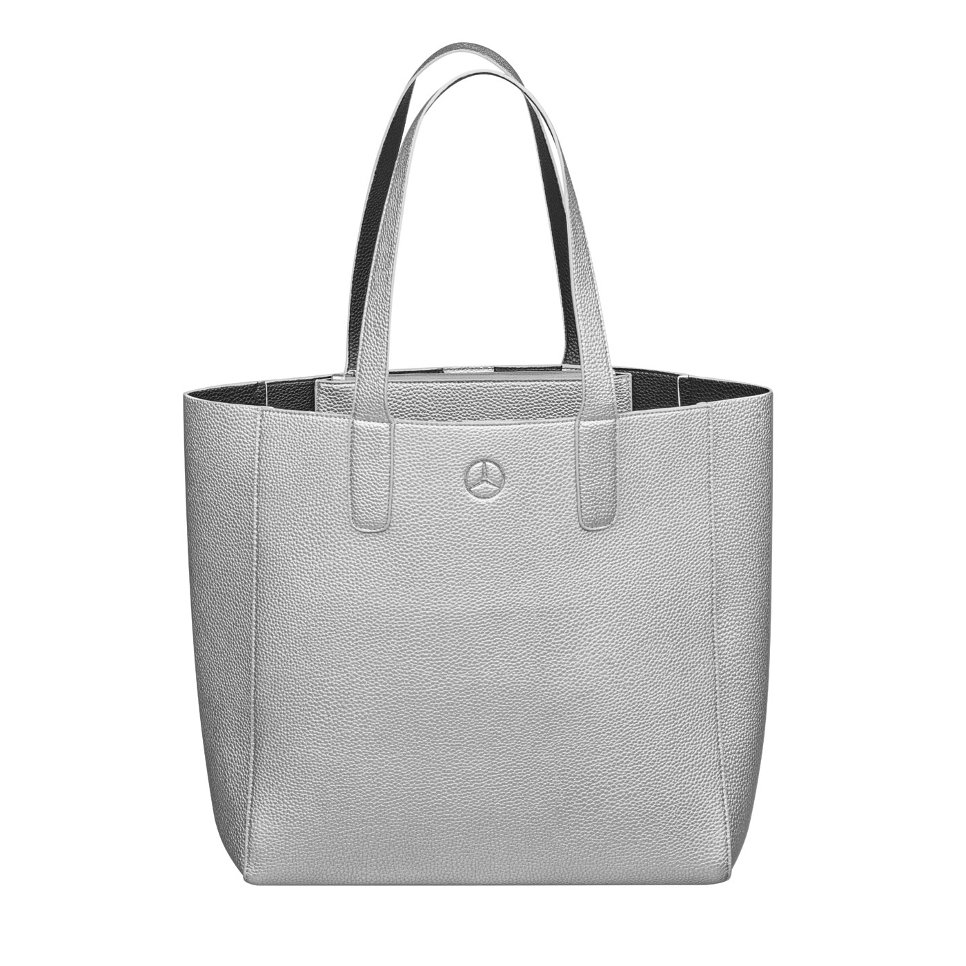 Mercedes-Benz Ladies Shopper Tote Bag Silver With Wallet 14x18 B61