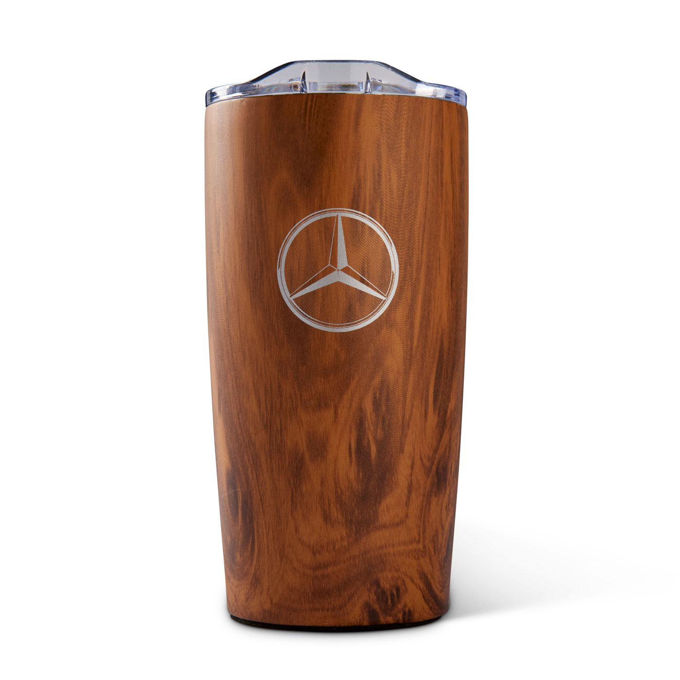 Mercedes Benz Tumbler Coffee Cup w/Lid Sim wood grain