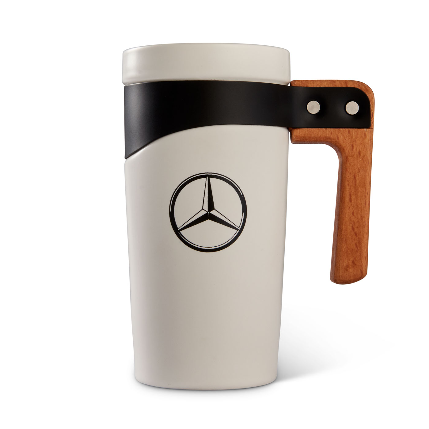 16oz Ceramic Mug with Wood Handle  Mercedes-Benz Lifestyle Collection