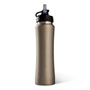 26oz Stainless Sport Bottle with Straw Silver