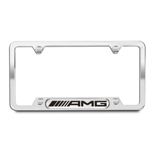 AMG Polished 304 Stainless Steel License Plate