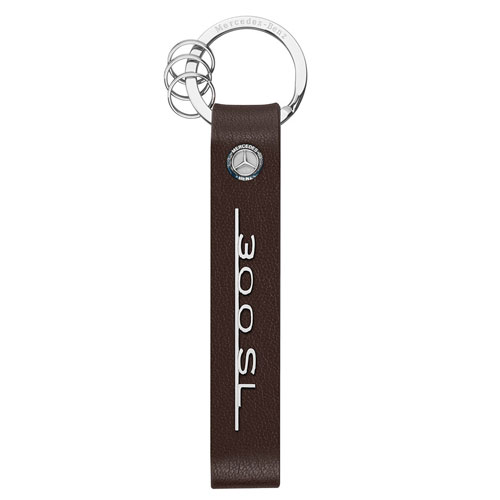 Bulk Brown Beaded Wrislet Mercedes Keychain With Box Portable