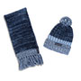 Frost Fringe Beanie and Scarf Set