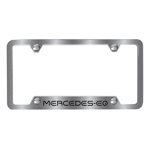 Mercedes-EQ Brushed Stainless Steel License Plate
