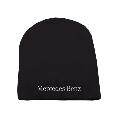 Short Beanie with Text Logo