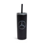 Sierra Stainless Steel Tumbler with Silicone Straw