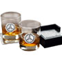 Set of 4 Rocks Glasses and Coasters