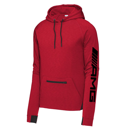 Men&#39;s AMG Hooded Pullover Red