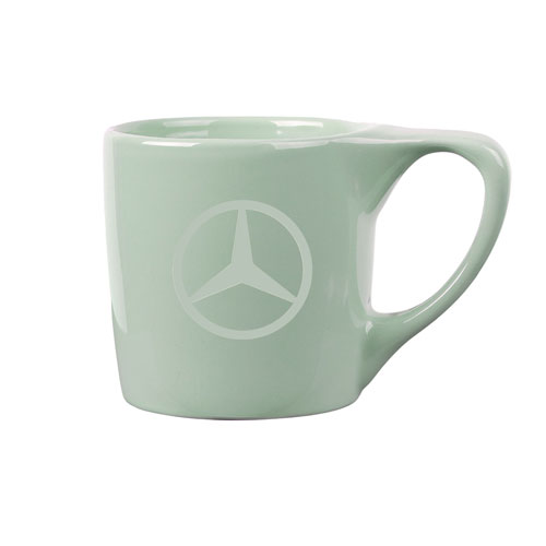 Mercedes Benz Coffee Mug White Grey Interior