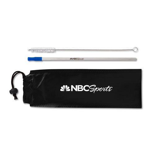 NBC Sports Stainless Steel Straw Set