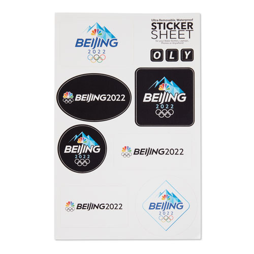 Beijing 2022 Custom Sticker Sheet