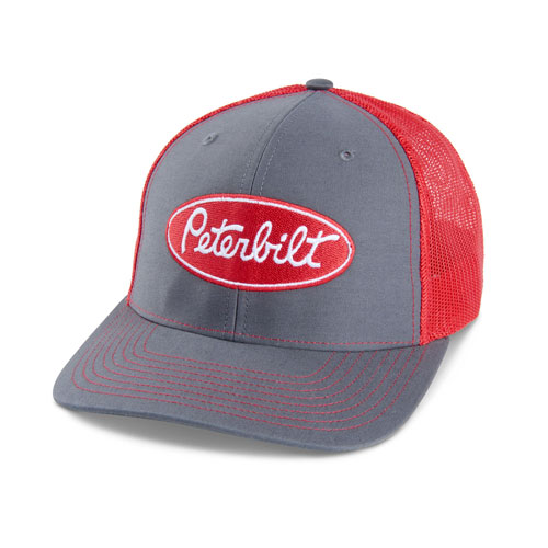 Richardson Mesh Trucker Hat – Charcoal/Red