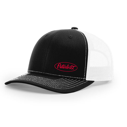 Richardson Mesh Trucker Hat - Black/White
