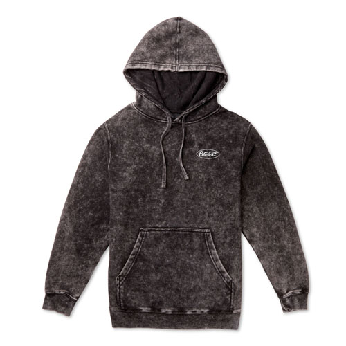 Mineral-Washed Pullover Fleece Hoodie