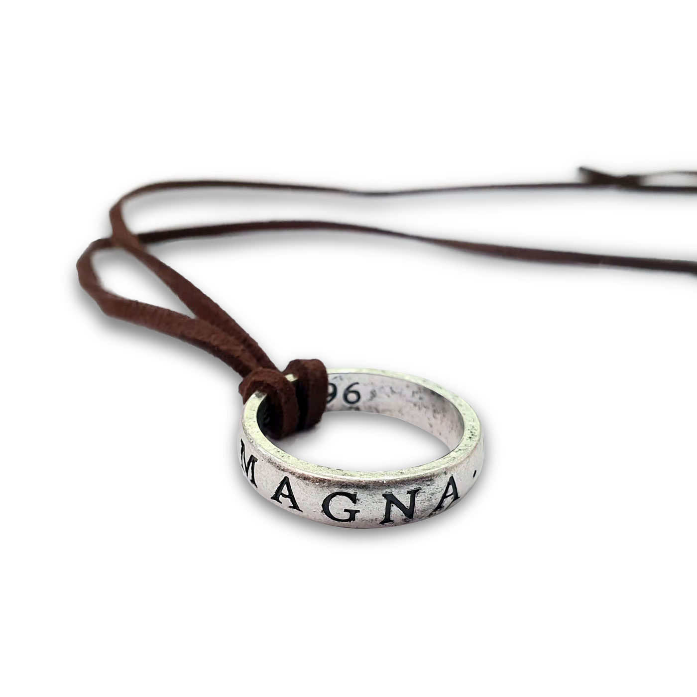 Uncharted 4 Nathan Drake Ring Necklace for Men with Adjustable Leather Cord  Handmade | Amazon.com