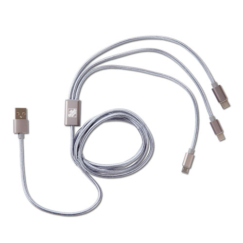 3-in-1 Braided Charging Cable
