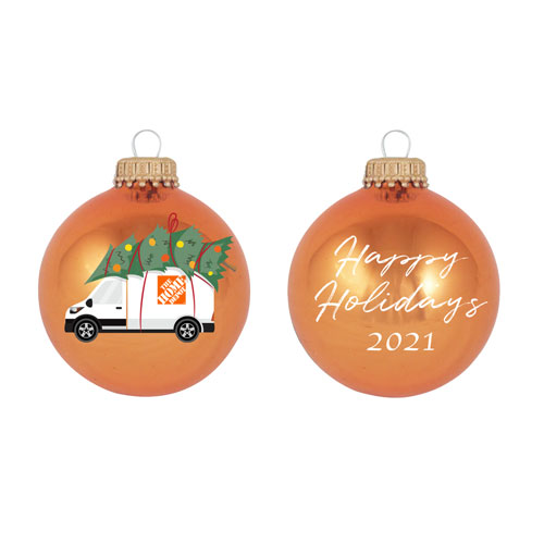 2021 Holiday Glass Ornament